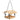 hangend voederhuis van hout met sierlijke metalen details