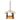 hangend voederhuis van hout met sierlijke metalen details