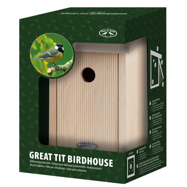 Nestkast voor een Koolmees in Giftbox