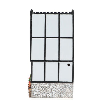 huisje voor vogel in de stijl van een kweekkas zijkant