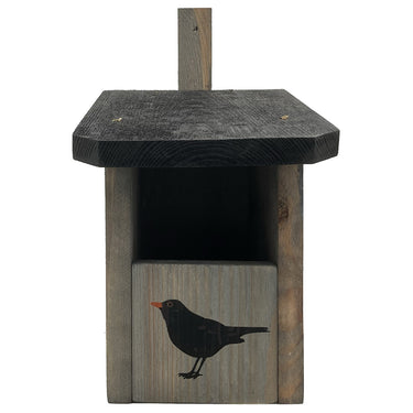 Halfhol - Roodborstje Grijs Met Vogel