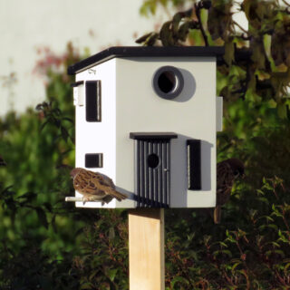 funkis multiholk op paal in de tuin