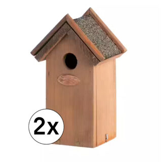 2x antiek vogelhuisje