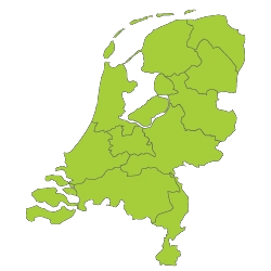 kaartje van nederland